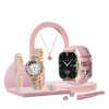 A58 Plus Smart Watch with Elegant Jewelry 8-in-1 Gift Set for Women